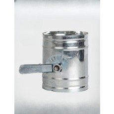 배기 난로 조절 댄퍼 화목난로 스텐댐퍼 공기량 밸브 스틸 연소기 환기 화력, 01.아연도금 밸브 φ80mm