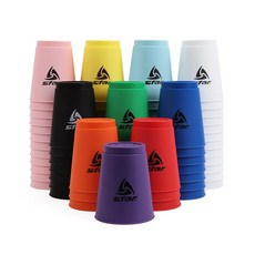 스타 스택스 12개 1세트 12개의 컵을 쌓고 허물며 순발력 키우는 게임 색상 임의배송 학습교구 NXX105, 1개