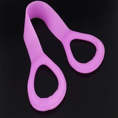 생활창고 8자형 스트레칭 밴드 요가용품, 38cm - 퍼플