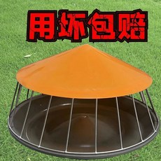 加厚防雨自動飼料槽，適用於雞鴨鵝家禽戶外食盆, 1個, 60公分加高護欄30孔 帶蓋款