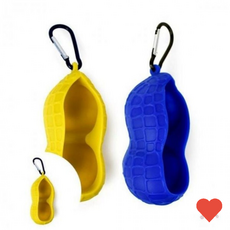 골프필드용품 땅콩 모양 보관함 골프공 홀더 골프볼 수납, 블루