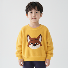 디즈니 겨울 아동 주토피아 후리스 맨투맨