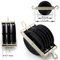 플라스틱 도르래 3겹 1개 학교 과학 교구 과학교재