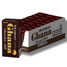 롯데 가나 초콜렛 드링크 190ml, 24개