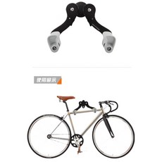 IBERA 台灣製 多角度壁掛架 適用20吋-29吋單車 可調整間距 單車展示架/掛壁架, 1個
