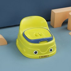 卡通幼兒尿盆 兒童馬桶帶蓋分體式坐便器, 黃色