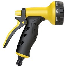 家用 洗車高彈壓銅頭伸縮水管神器10功能 7.5m, 黑色, 1個