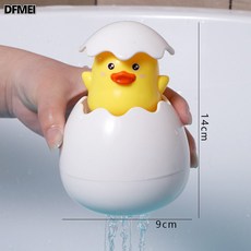 DFMEI 兒童洗澡花灑玩具小萌鴨子嬰兒噴水神器電動淋浴盆噴頭戲水, 1個, YB1768A下雨鴨蛋(袋裝):如圖