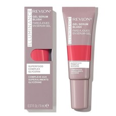 레브론 Revlon Illuminance 젤 세럼 블러시 눈에 띄게 통통한 뺨 하루 종일 촉촉한 마무리 및 수분 공급 120 스트라이킹 로즈 10.9ml(0.37온스), 눈에 띄는 장미