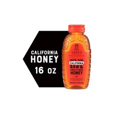 Nature Nate's 캘리포니아 로우 허니 454g, 1개