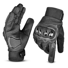 남녀용 AXIZ 모터사이클 장갑 손가락 너클 보호 모터크로스 사이클링 레이싱 라이딩 BMX ATV MTB 마운틴 더트 바이크 장갑, X-Large, 블랙, 1개