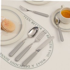 디저트 귀여운 동글이 북유럽 카페 디저트디너 커트러리 MIWCB9363, 티 스푼, 그린