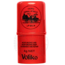 Voliko 北海道馬油潤唇膏 滋潤保濕 淡化唇紋, 1個, VOLIKO木瓜潤唇膏 - 4g