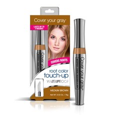 커버유어그레이 헤어 컬러 터치 업 워터프루프 15g, Medium Brown, 1개