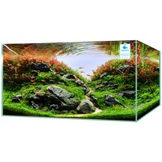 MOBYDICK 乾淨魚缸 + 蓋子 + 墊子, 單一顏色