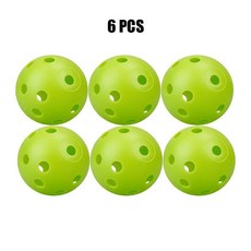 가방 연습용 골프공 천공 컬러 실내 에어플 플라스틱 트레이닝 공, 1개, 11. 6 Pcs Green