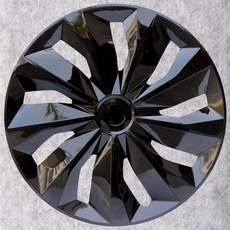 桃園出貨 汽車輪轂改裝蓋 適合鐵圈/鋼圈輪轂 通用改裝輪轂蓋16寸輪轂罩 鋼圈裝飾輪轂罩 車輪蓋罩, 1個, 16寸TT全黑(4Pcs)