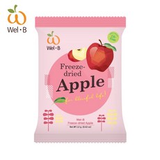 Wel·B 草莓香蕉 凍乾蘋果 12M+寶寶零食 無添加水果乾, 1個, 蘋果(12g)