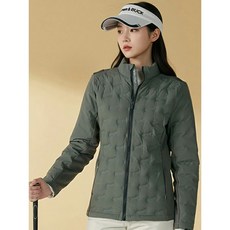 커터앤벅 여성 시그니처 바이브 스윙 하이브리드 다운자켓 GN