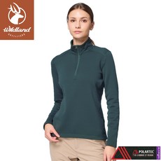 Wildland 荒野 女 Polartec PSP 彈性半開襟極暖衣