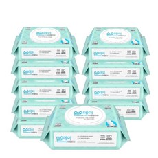 대용량 순수데이 비데티슈 80매 10팩 저자극 비데물티슈 잘녹는 화장실용 두꺼운 키즈, 10개, 60g