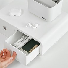 행거 책상 속옷 사무용품 보관 정리 미니 서랍장 2단, 다크그레이