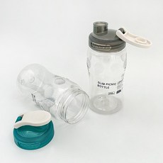 국산 우일 슬림 어린이 물병 350ml 스포츠 휴대 물통 피크닉 키즈용 보틀, 그레이, 1개