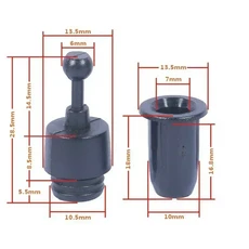 10 쌍 플라스틱 나사 스피커 부품 액세서리 DIY 버클 오디오 볼 및 소켓 유형 그릴 가이드 페그, 01 빠른, 06 001E