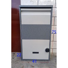 무인 택배함 소형 오피스 도난방지 전원주택 편지함, F. 회색 75X41X22cm 전자 잠금