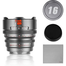 소니 E-마운트C 프레임 A6500A6600A6700FX30ZVE-10블랙용 7artisans 25mm T2.1 호프 시리즈 프로페셔널 시네 렌즈 S35 미러리스 카메라 호환, 16mm T2.1M43G, For Olympus/Panasonic Micro 4/