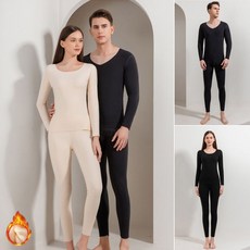 남자 여자 겨울 양면피치기모 따뜻한 보온 내의 내복