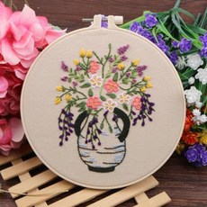 프랑스자수 DIY 패키지, (F20) 프랑스자수_꽃내음, 1개