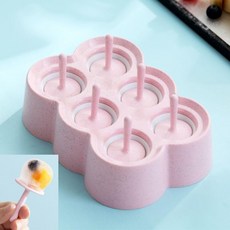 雪糕模具 冰淇淋模具 小麥秸稈製, 1個, 淡雅粉