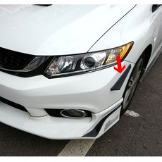 本田 HONDA CIVIC 喜美 9代 前保桿風刀 ABS材質 4門 亮黑紅線, 素材