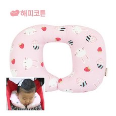 해피코튼 인견 아기목쿠션, 달콤토끼