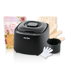 MINI YANG 頂級私密熱蠟除毛組(極墨熱蠟機+奶油柏金蠟豆+木棒), 500g, 1個