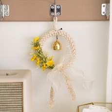 솜씨키트 마크라메 도어벨 미니종 인테리어 소품 DIY 키트 만들기, 베이직도어벨, 1개