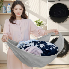 딜러버 이지런드리 런드리버킷 세탁바구니 빨래바구니, 1개, 그레이