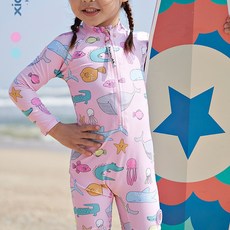 남녀공용 유아 고래 수트 원피스 수영복