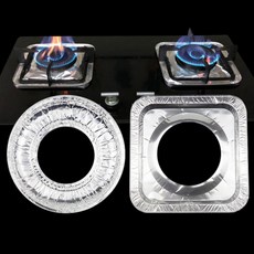 호일 가스 레인지커버 주방 기름떄커버 사각 원형 10p