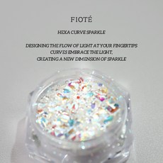 피오떼 헥사 커브 스파클 네일글리터 홀로그램 육각글리터, 1개, 피오떼 헥사 커브 스파클 HCS-01