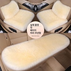 차량용 방석 카시트 시트 털매트 자동차 커버패드 워머, 1개, 베이지프리미엄