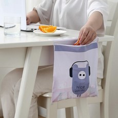 일회용 쓰레기 비닐봉투(15장) G 붙여서 쓰는 스티커형 쓰레기봉투 방수 접착식 비닐 쓰레기봉지 차량용 캠핑 여행, 15개