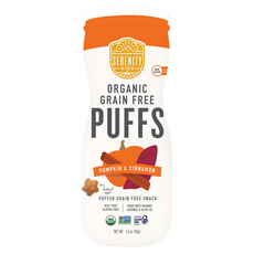 Serenity Kids 유기농 곡물 무함유 퍼프 호박 및 계피 42g(1.5oz) Kids (세레니티 키즈), Serenity Kids, 유기농 곡물 무함유 퍼프,