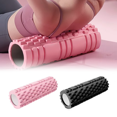핫딜일번가 돌기 폼롤러 30cm EVA 블랙 핑크 마사지, 1개