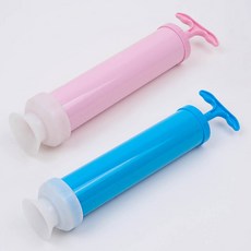 휴대용 수동 진공 압축 펌프 진공기 + 특수 제작 진공 실리콘, 1개, 핑크
