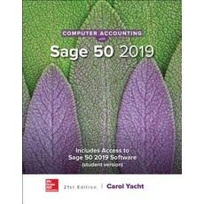 (영문도서) Computer Accounting with Sage 50 2019 Spiral, McGraw-Hill Companies, English, 9781259917011