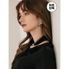 막스까르띠 큐빅 자석 여밈 쉬폰 쁘띠 스카프
