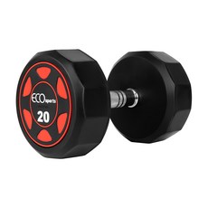 에코스포츠 고중량 12각 파워 덤벨 아령, 1개, 20kg