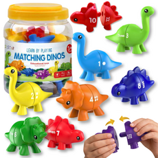 루미오 공룡 몬테소리 넘버 매칭 블럭 숫자 짝맞추기 유아 교구 KC인증, 1개